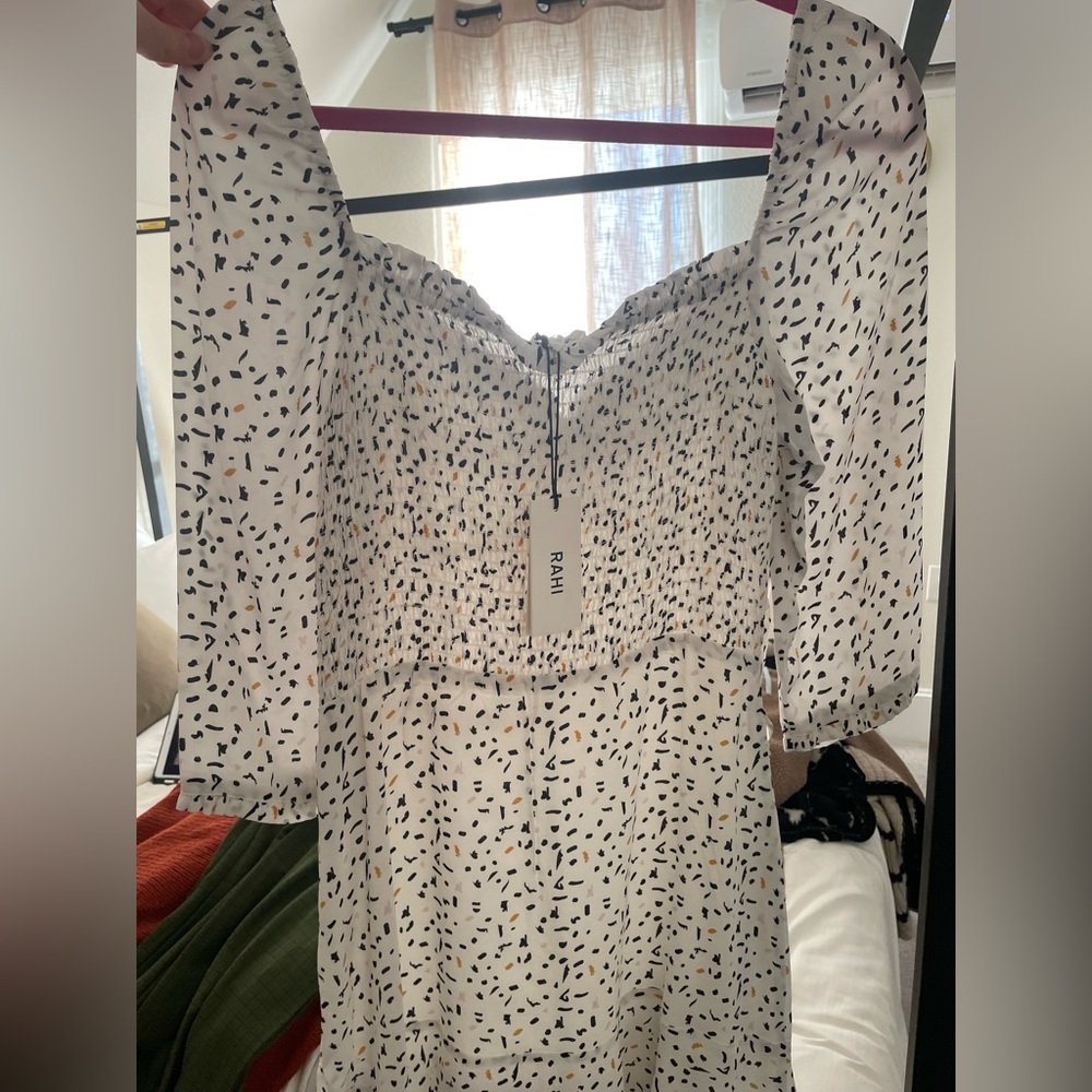RAHI white pattern dress